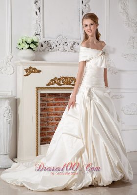 Grand Church Western Bridal Wedding Dress Off the Shoulder