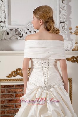 Grand Church Western Bridal Wedding Dress Off the Shoulder