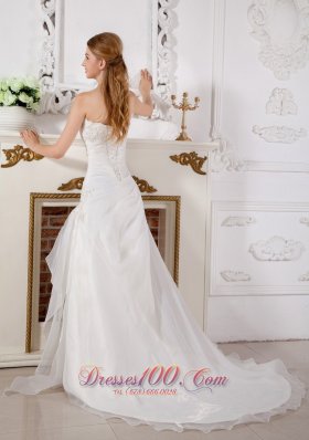 Princess Strapless Bridal Dress Lace Wedding Reception