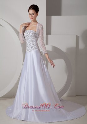 Delicate Queen Katherine Style Wedding Gowns Embroidery