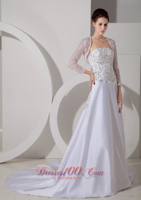 Delicate Queen Katherine Style Wedding Gowns Embroidery