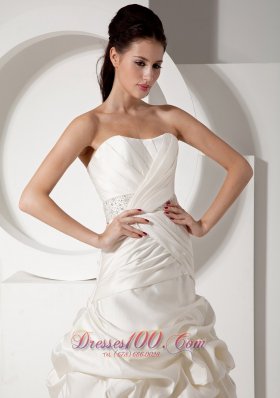 New Arrivals Wrapped Wedding Gowns Gilding Strapless Satin