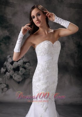 Brand New Mermaid Embroidery Wedding Dress Organza Beading