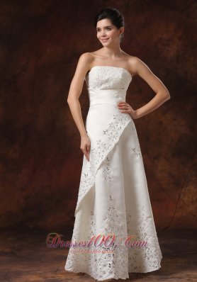 Custom Made Lace Skirt Wedding Dress for Petite Brides