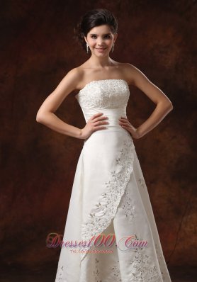 Custom Made Lace Skirt Wedding Dress for Petite Brides