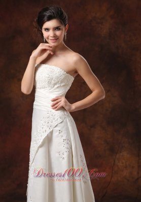 Custom Made Lace Skirt Wedding Dress for Petite Brides