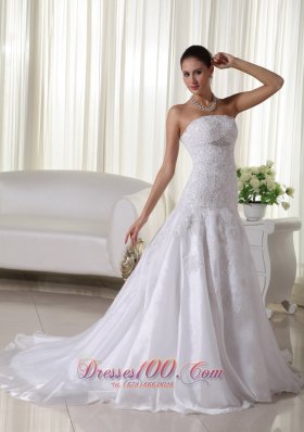 Spring Mermaid Strapless Lace Wedding Bridal Dress Brooch