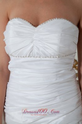 Unique Keyhole Beach Wedding Dress Slit Column Floor-length