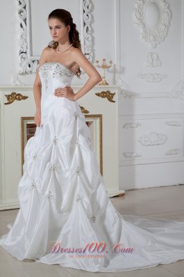 Brand New Plus Size Wedding Dress A-line Appliques Court