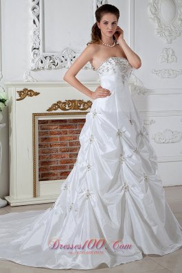 Brand New Plus Size Wedding Dress A-line Appliques Court