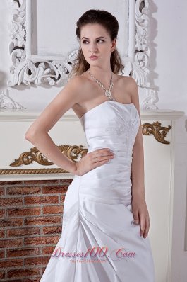 Inexpensive Princess Embriodery Wedding Gowns Court Train