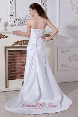 Inexpensive Princess Embriodery Wedding Gowns Court Train