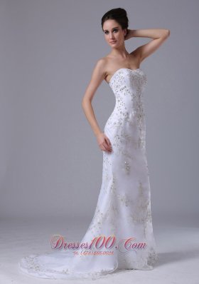 Beaded 2013 Wedding Dress Sweetheart Mermaid Court Train