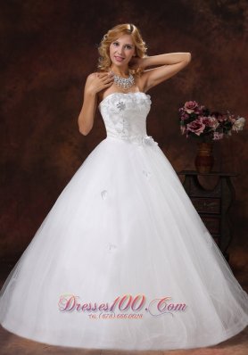 Sheath Bodice Empire Ball Gown Wedding Dress Flowers