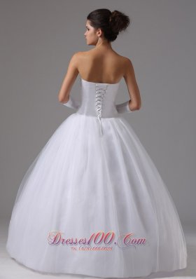 Ball Gown Beaded Decorate Bust Sweetheart In Antioch California For Modest Wedding