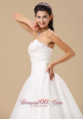 Sweetheart Wrapped Bodice Wedding Bridal Gowns Court