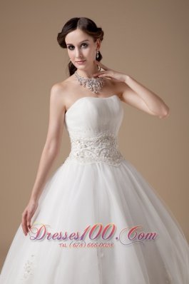 Elegant Ball Gown Bridal Dresses Appliques Gilding