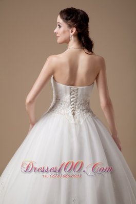 Elegant Ball Gown Bridal Dresses Appliques Gilding