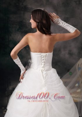 Strapless Wedding Bridal Gowns Skirt in Pocket Style