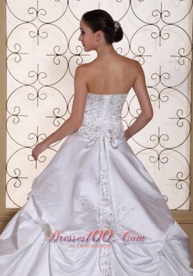 Embroidery Wedding Bridal Gowns For 2013 Customize Pick-ups