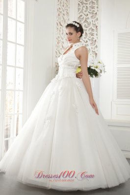 High Neck Beading Bridal Wedding Dresses