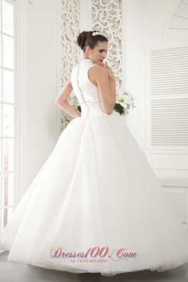 High Neck Beading Bridal Wedding Dresses