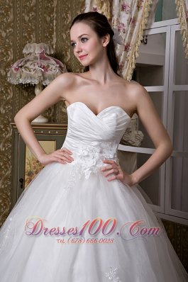 Lace Brush Train Sweetheart Wedding Dresses 2013