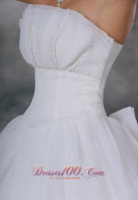 Beaded Strapless Ball Gown Wedding Dress