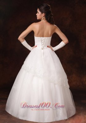 Organza Beaded Sweetheart Wedding Bridal Gowns