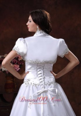 Sweetheart Embroidery A Line Wedding Bridal Gown Dress