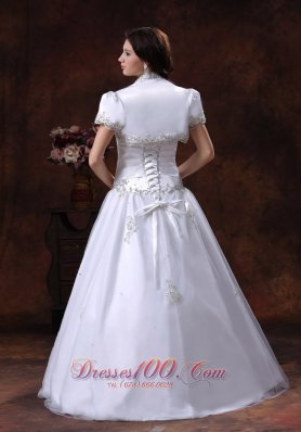 Sweetheart Embroidery A Line Wedding Bridal Gown Dress