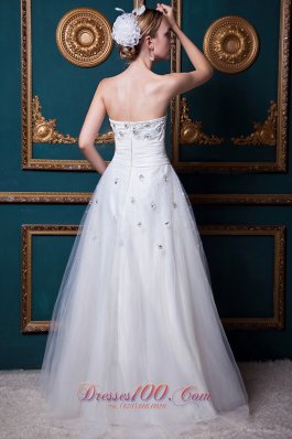 Layers Beading Strapless Ruched Wedding Dress