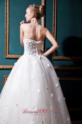 Ball Gown Beaded Sweetheart Appliques Wedding Dresses