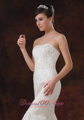 Mermaid Lace Sweep Train Bridal Wedding Dress