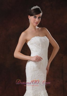 Mermaid Lace Sweep Train Bridal Wedding Dress