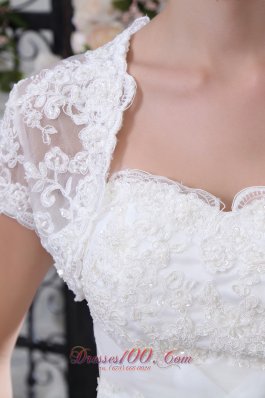 Mermaid Lace Court Train Sash Wedding Gowns