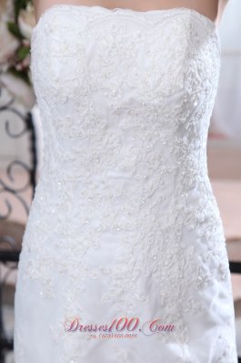 Lace Mermaid Belt Court Wedding Bridal Dress