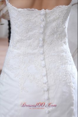 Lace Mermaid Belt Court Wedding Bridal Dress