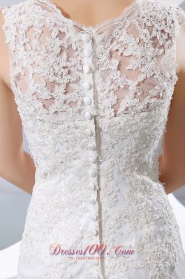 Discount Mermaid Lace Wedding Gowns Court Train