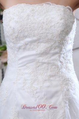 Mermaid Satin Brush Train Lace Wedding Dress