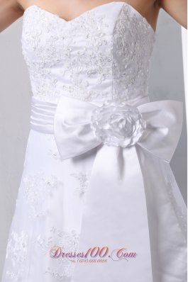 Hand Made Flower Bow Brush Bridal Wedding Dress