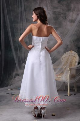 Column Beading Satin Ruched Beach Wedding Dress