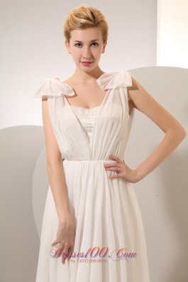 Vintage Empire Ruched Chiffon High-class Wedding Dress