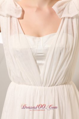 Vintage Empire Ruched Chiffon High-class Wedding Dress