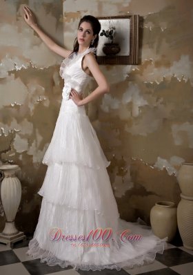 Pretty Halter Wedding Dress Floral Taffeta Organza