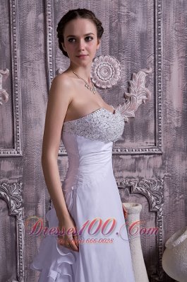 Sassy Empire Sweetheart Wedding Dress Chiffon