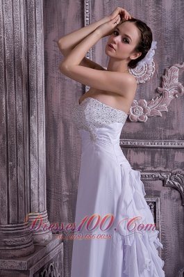 Sassy Empire Sweetheart Wedding Dress Chiffon