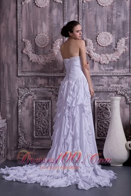 Sassy Empire Sweetheart Wedding Dress Chiffon