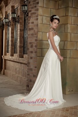 Empire Sweetheart Chiffon Beading Wedding Dress