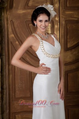 Classy Empire V-neck Prom Dress Discounted Ruch